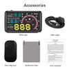 Araba HUD Head Up Display 5.5 "KM/saat ve MPH Hız Uyarısı OBD2 Arayüzü Ön Cam Projektörü