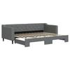 VidaXL Daybed with Pull-out Bed Dark Grey 80x200 Cm Fabric 3197422