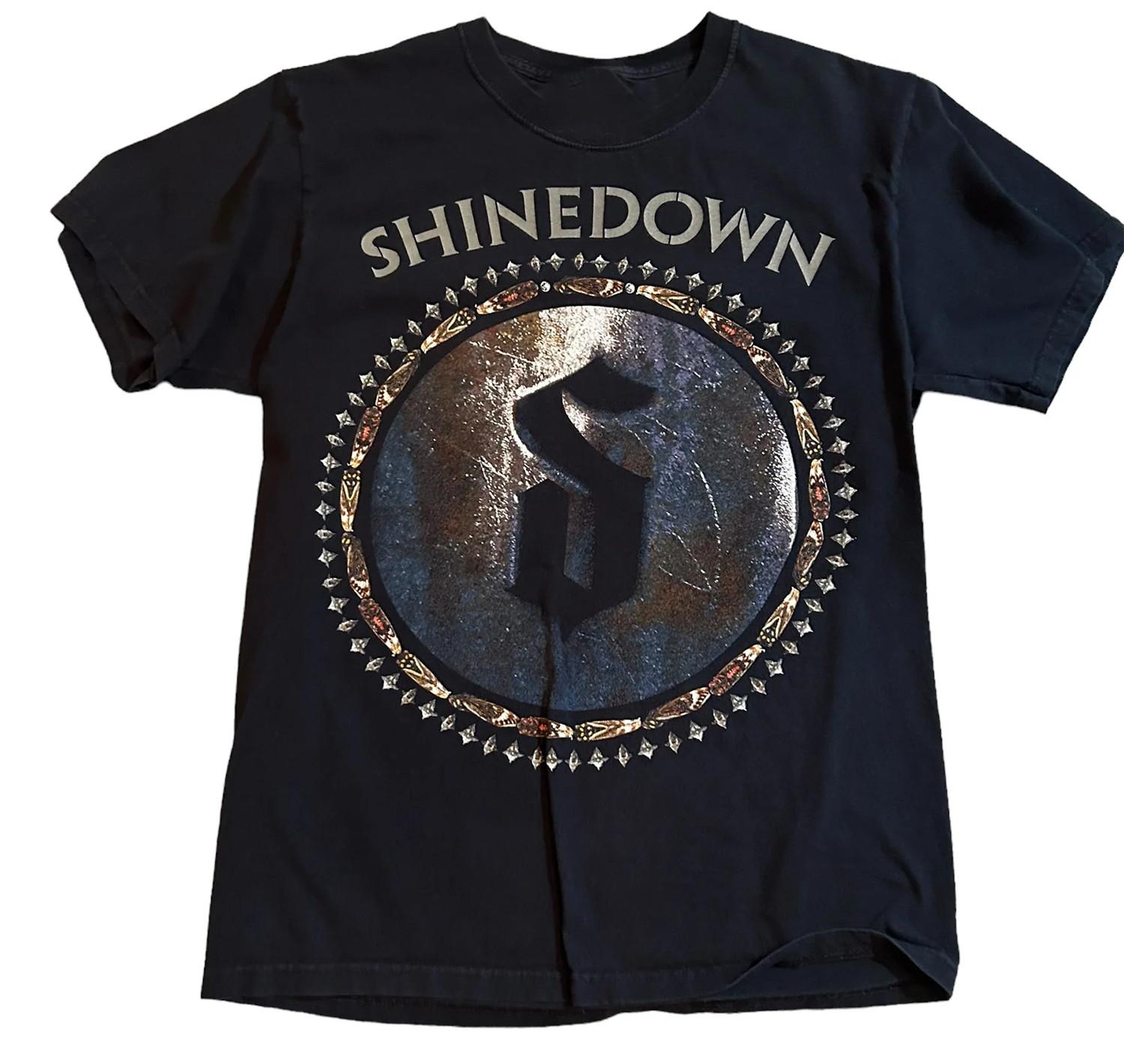 New Popular Shinedown Black T-Shirt Cotton Full Size 7D1705 L