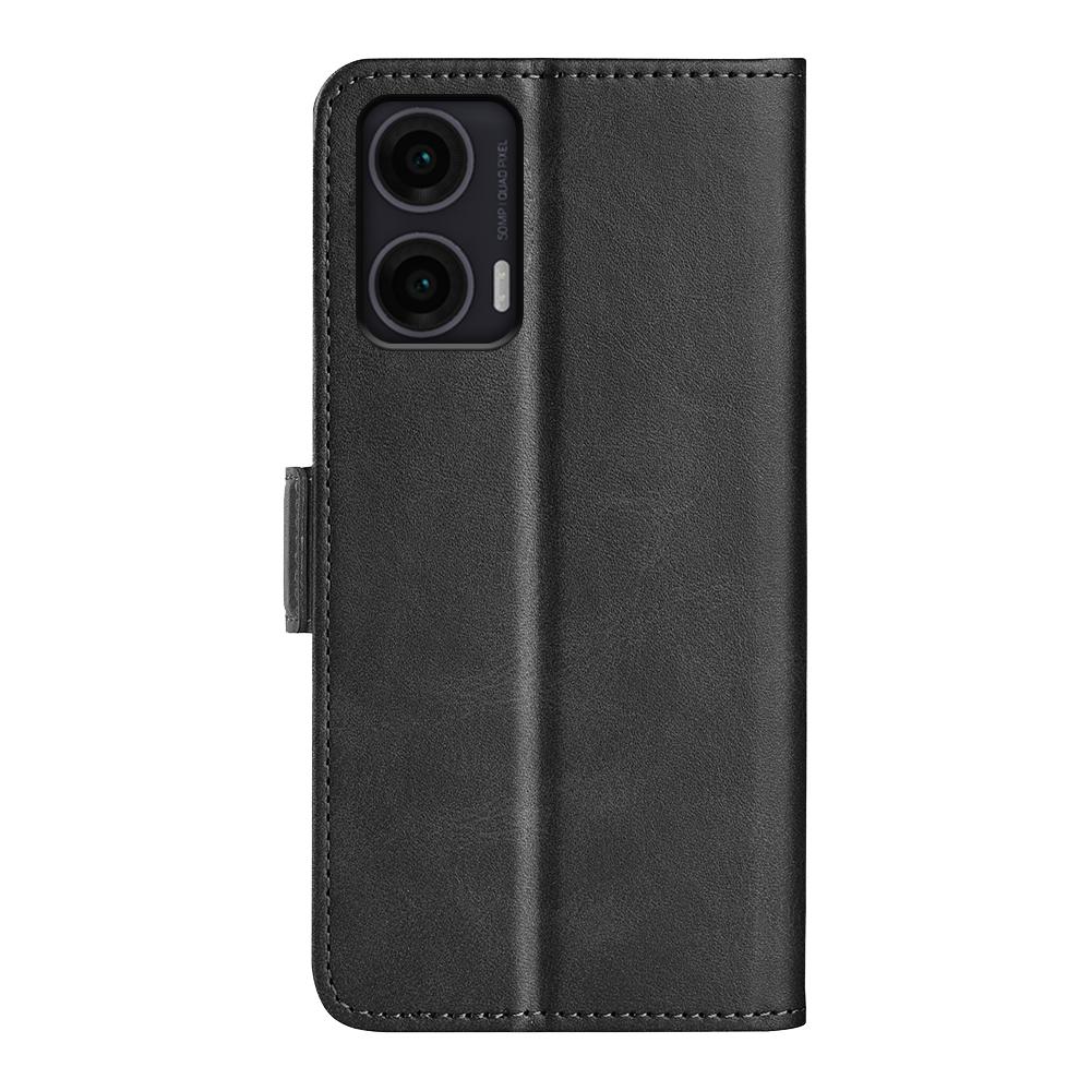 For Motorola Moto G35 5G Stand Case Calf Texture Leather Wallet Phone Cover