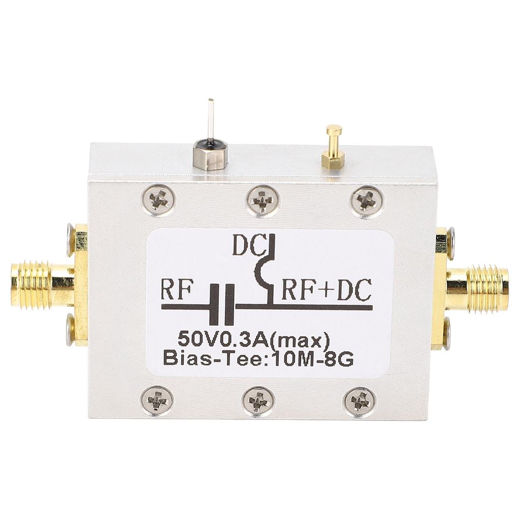 Bias Tee 10MHZ To 8GHz 300mA RF DC Block Coaxial Bias Tee for Broadband Amplifier