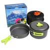Camping-Kochgeschirr-Set, Lagerfeuer-Kochutensilien, faltbares Kochset, tragbar, für Outdoor, Wandern, Rucksackreisen