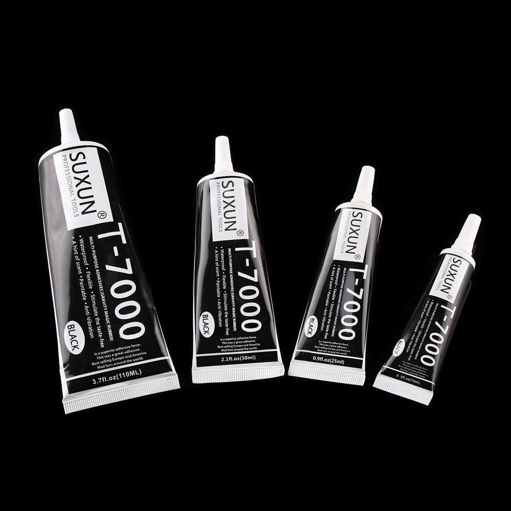 15/25/50/110ml Nuovo Portatile Nero Liquido Rapido Fix Adesivi Resina Epossidica Colla T-7000 Strumenti di Riparazione
