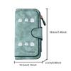 Cute Ghost Long Zipper Wallet, Large Capacity Card Holder, Unisex Clutch Bag, Fashionable Zipper Coin Purse, Suitable for Daily Use, A Great Gift for