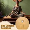 Bird Chirping Sound Box Motion Sensor Singing Bird Box Smart Animal Noise Machine for Bedroom Living Room Fireplace Soundbox