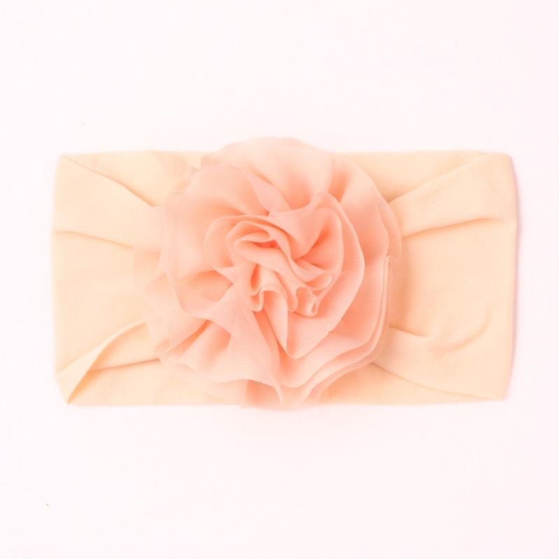 New cute and comfortable flower children's jewelry, soft solid color baby fontanelle headband, baby headband