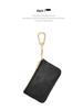 Top Grain Soft Cowhide Mini Zipper Wallet - Ultra-Thin Keychain Coin Purse