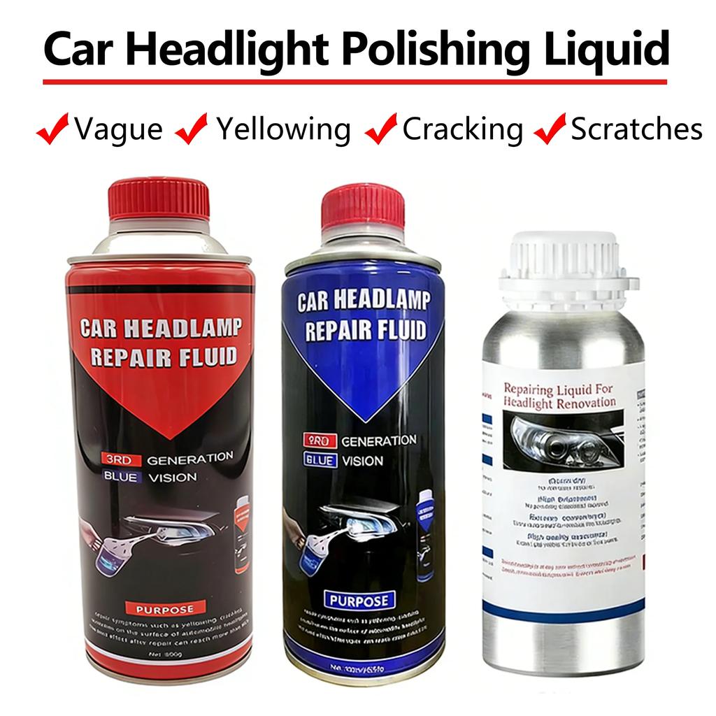Scheinwerferreiniger Kratzerreparaturmittel Polierlösung Scheinwerferaufbereitungsmittel Blaues Wasser Reparaturmittel Autopflegeartikel
