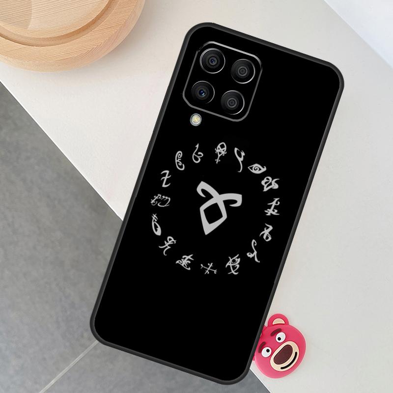 Shadowhunters Angelic Rune logo Case For Samsung Galaxy M12 M32 M52 M15 M35 M55 M31 M56 M36 M16 M06 M13 M33 M53 M14 M34 M54