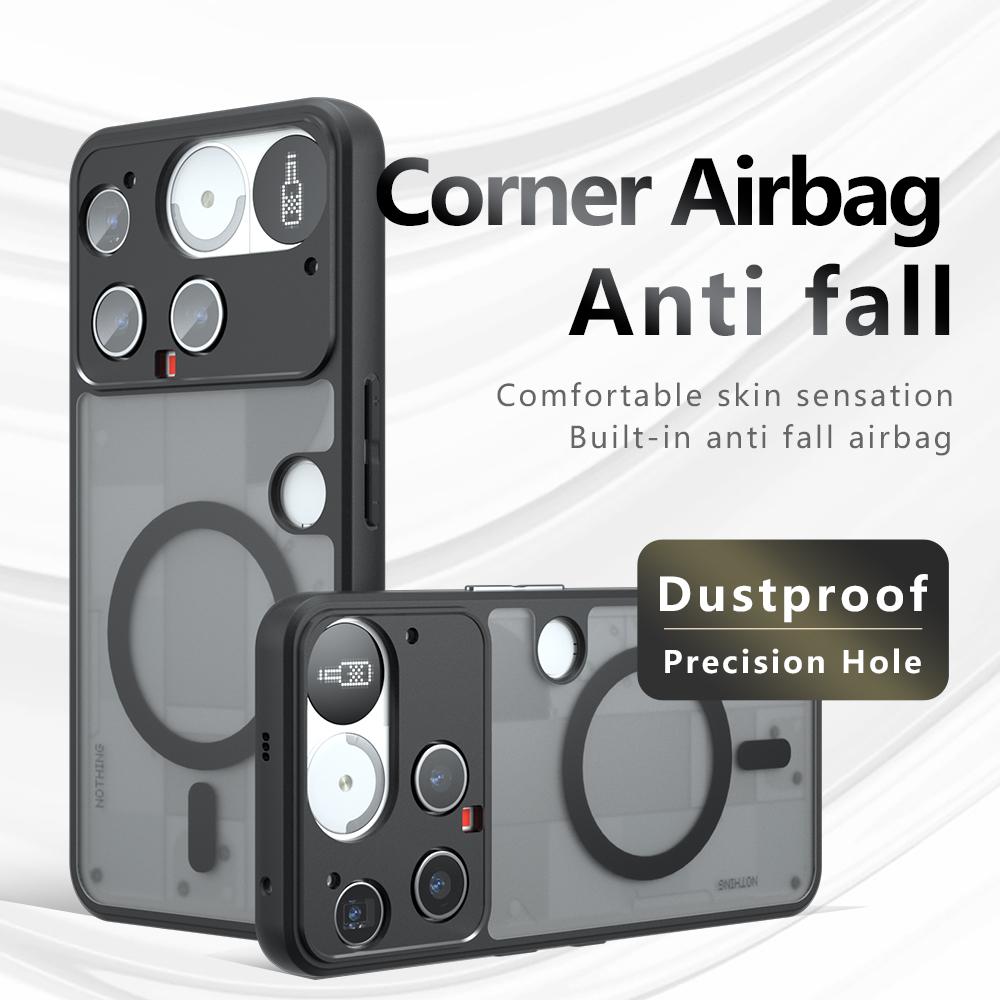 Case for Magsafe Magnetic Wireless Charging Hard Plastic Shockproof Cover for Nothing Phone 3 3A 3APro Pro 2 CMF 1 2A Plus