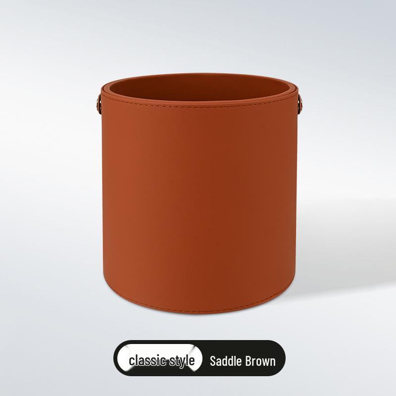 Leather Multifunctional Car Trash Can & Storage Bucket