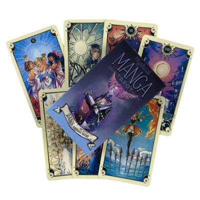 Cartas del Tarot Manga Místico Fiesta Baraja de Tarot Suministros Inglés