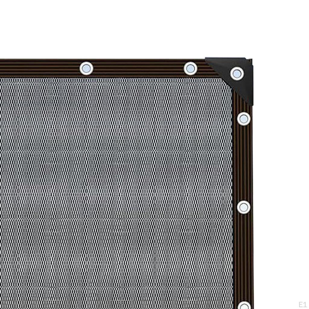 Black Shade Sail Cloth Mesh Tarp 1x2M Folding Protector Tear Resistant Garden Sunblock Net Outdoor