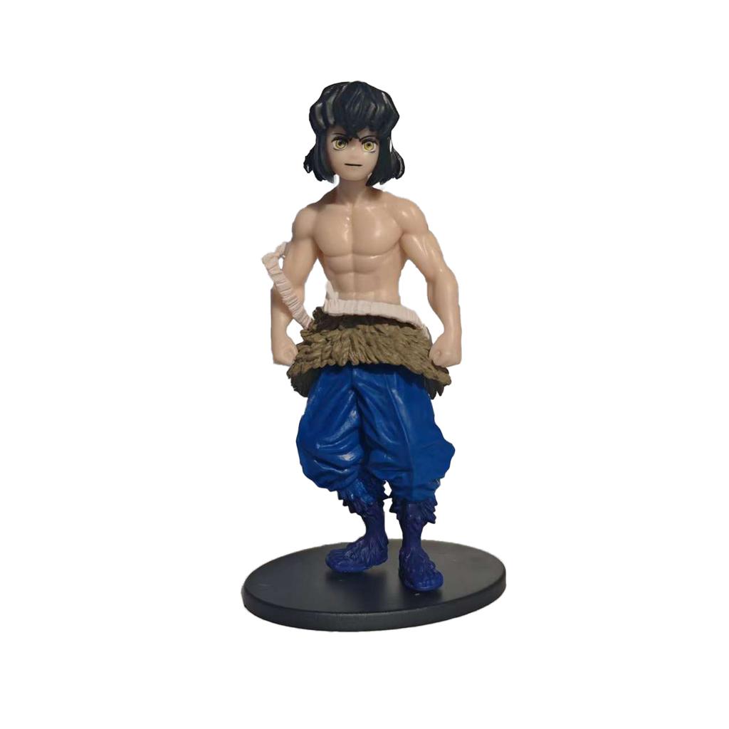 Anime Demon Slayer PVC Figures Tanjirou Nezuko Zenitsu Inosuke Giyu Figurines Toy Kimetsu No Yaiba Model Garage Kits Ornaments