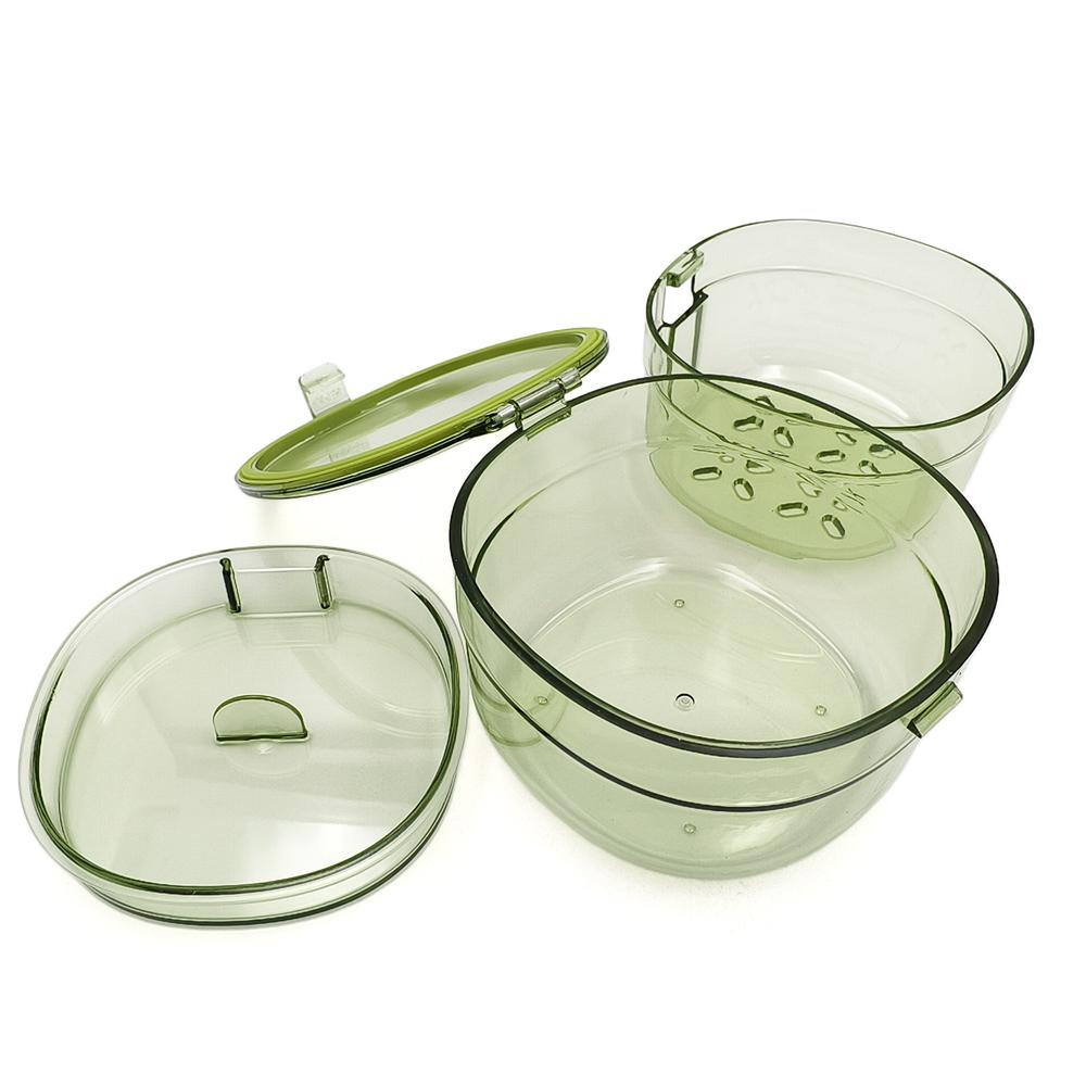 New Double Layer Braces Box Draining Transparent Denture Cleaning Box Sealed Mini Orthodontic Retainer Case