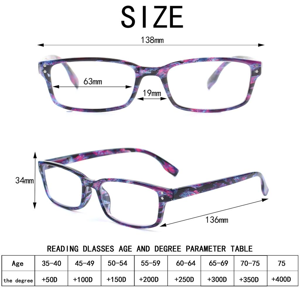 Turezing Sring Hinge Reading Glasses High Quality HD Prescription Eyeglasses for Men Women Diopter 0-6 0