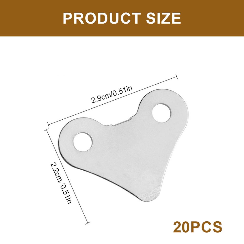 Pack of 20 Nut Openers for Macadamia Hazelnut and Pecan Stainless Steel Construction Walnut Opening Tool Kitchen Gadget