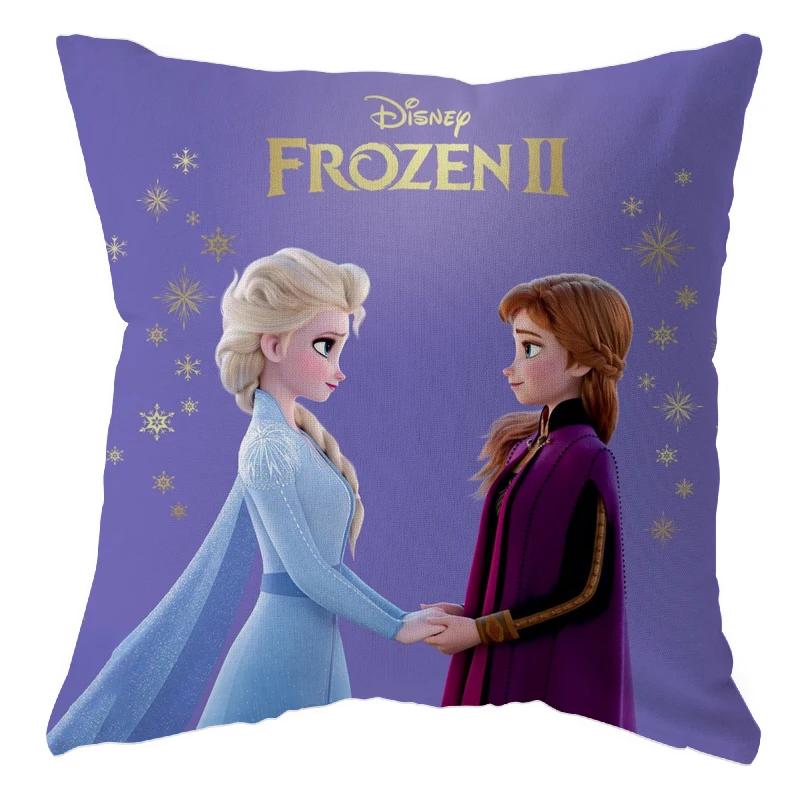 Disney Frozen Elsa Pillow Case Cushion Cover Children Baby Girl Couple Pillow Cover Decorative Pillows Case 40x40 45x45cm