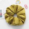 Silk Hair Tie Women 9.5cm Wide Satin Scrunchie With Soft Filling High Elasticity Handmade