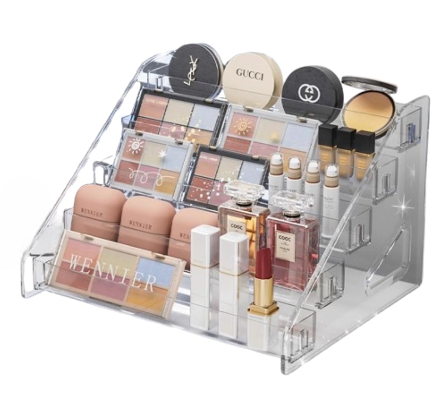 

Crystal Craft Cosmetic Storage Stand for and Cosmetics Makeup, Perfume, (5 Tiers)