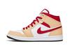 Air Jordan 1 Mid 'Light Curry Cardinal Red'