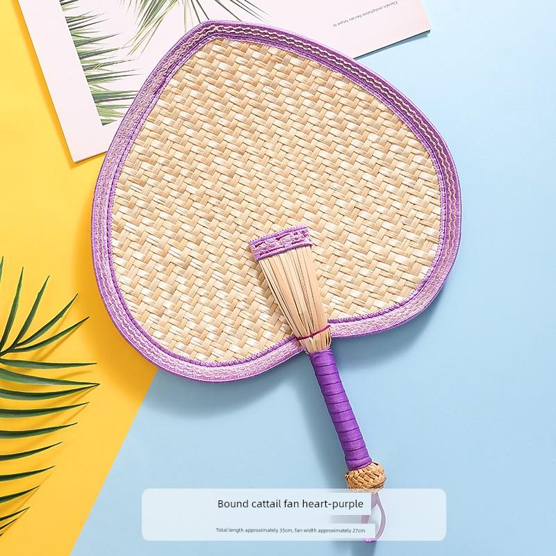 Summer Portable Large Palm Leaf Fan, Traditional Style for Children and Babies, Summer Cooling Hand Fan, Small Banana Leaf Fan