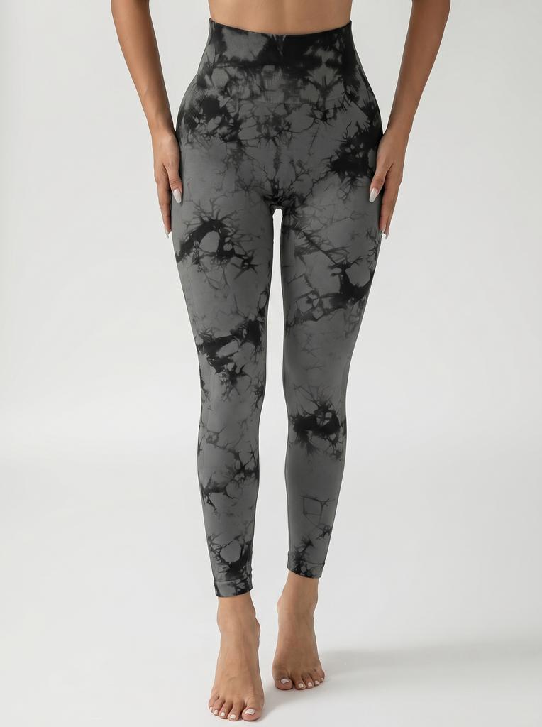 Modieuze Heldere Tie-Dye Hoge Taille Yogabroek, Verkrijgbaar in 10 Spetterende Kleuren, Rekbaar en Zacht, Meerdere Kleuren om uit te Kiezen