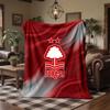 Nottingham Forest Theme Fleece Blanket Cozy Soft Plush Blanket For Bedroom Couch Travel