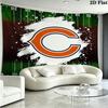 Chicago Bears Wall Tapestry Aesthetic Wall Hanging Printed Fabric Blanket Decorative Tapestries for Bedroom Living Room Home Decor