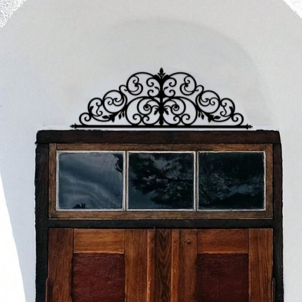 1 STKS Bloemen - Geïnspireerd Metalen Deurkroon Ornament: Verhoog de Deuresthetiek met Boeiende Visuele Charme. Hangende Ornamenten