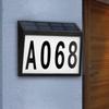 Solar Powered Address Sign Outdoor Waterproof LED Address Sign Lamp Solar House Number Light Outdoor Address Number