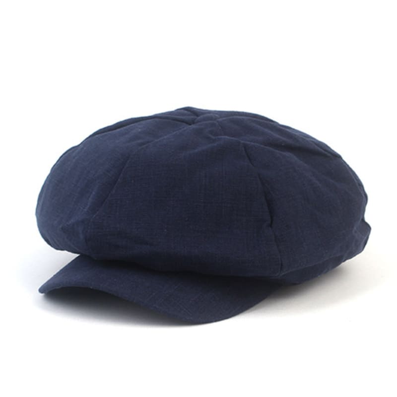 Universal chemistry Linen Navy Loose Fit Newsboycap