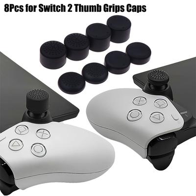 8Pcs For Switch 2 Thumb Grips Caps Set Joy-Con Controller No-Slip Thumb Grips Caps Ns Switch2 Gaming Accessories