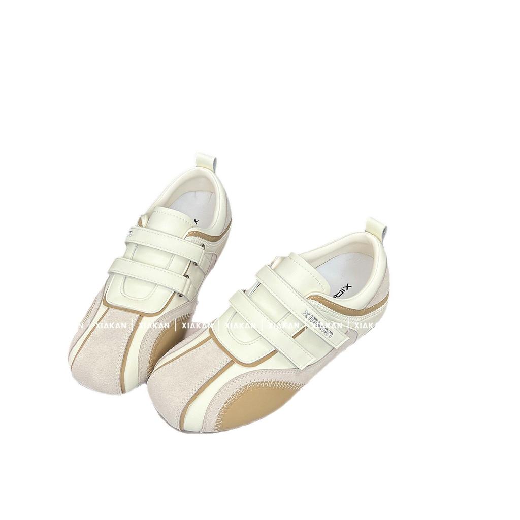 Velcro Sports Mary Jane Shoes Women's 2025 Summer New Niche Flats Versatile Casual Forrest Training Shoes