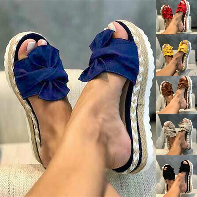 Stylish Bow Knot Sandals Shoes For Women With Comfortable Inner Lining For Everyday Use