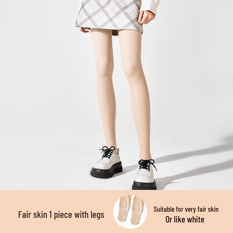 Women's Nude Pantyhose Plus Velvet Thick & Thin Leggings for Autumn/Winter