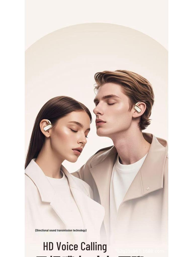 M117 In-Ear Bone Conduction Earhook Wireless Bluetooth Earphones - Long Battery Life & Noise Cancelling