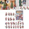 Christmas Snowman Acrylic Hanging Decor With 24 Pieces For Holiday Festivities