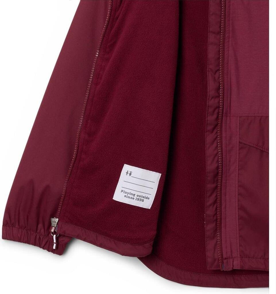 Jacket Columbia Rainy Trails II Fleece Lined Jacket In a Rich Burgundy Color