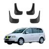 4 stk Bil Mud flaps Sprutskjermer Skjermer Bil Mud Flaps Kompatible med VW Touran Caddy Mk1 2003 2004 2005 2006 2007 2008 2009