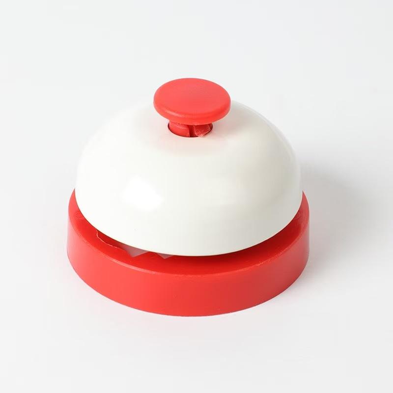 New Metal Hand Bell Delicate Durable Hand Clapping Bell Hand Pressing Service Bell Table Game Toy Accessories