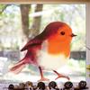 Realistic Small Robin Wall Sticker Window Sill Window Decal for Bedroom Living Room Door Kindergarten Decor