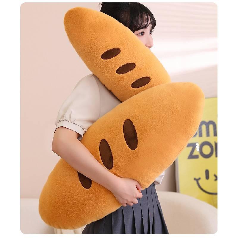 Toy Plush Baguette Bread Pillow Stuffed Doll Home Decoration Cute Kids Gift