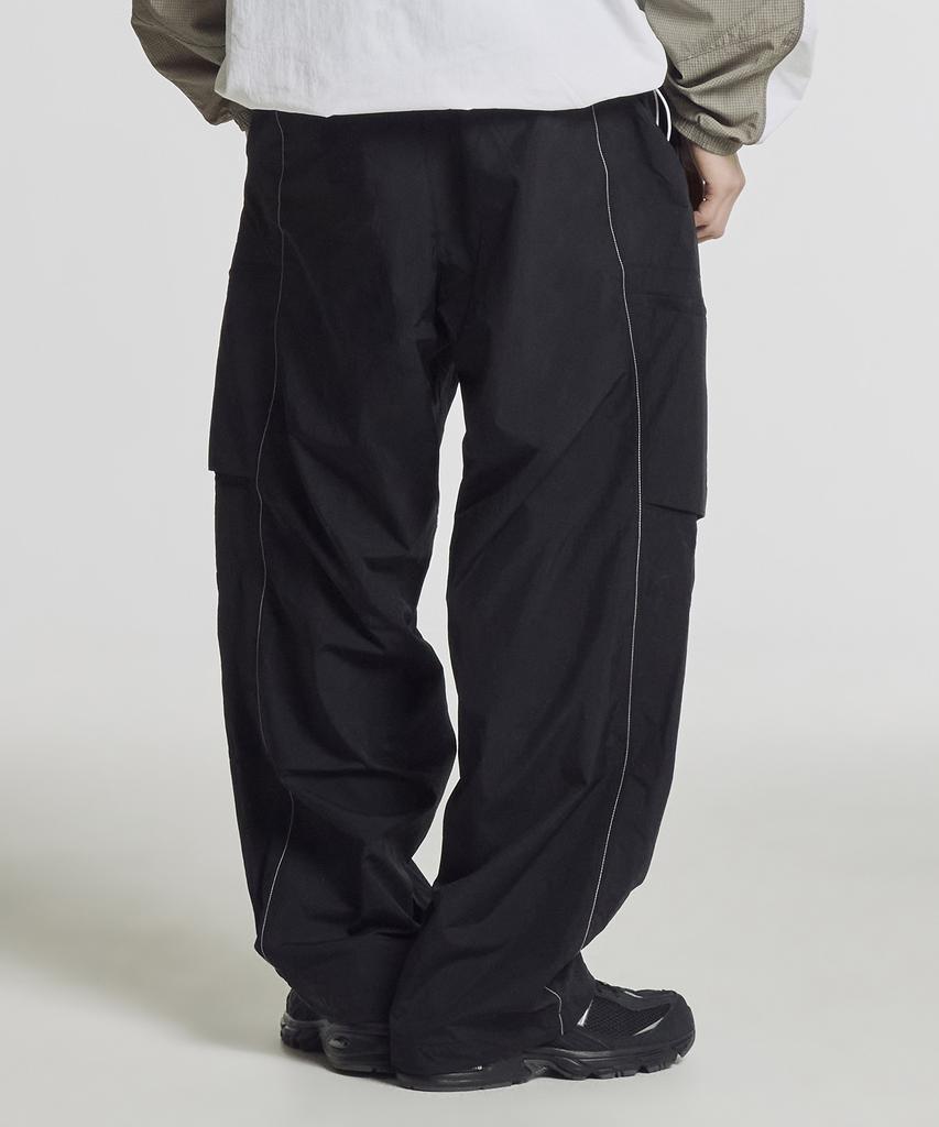 Nyuballanseu Nbntg21413 / Uni Nano Light Parachute Wide Pants (Black)