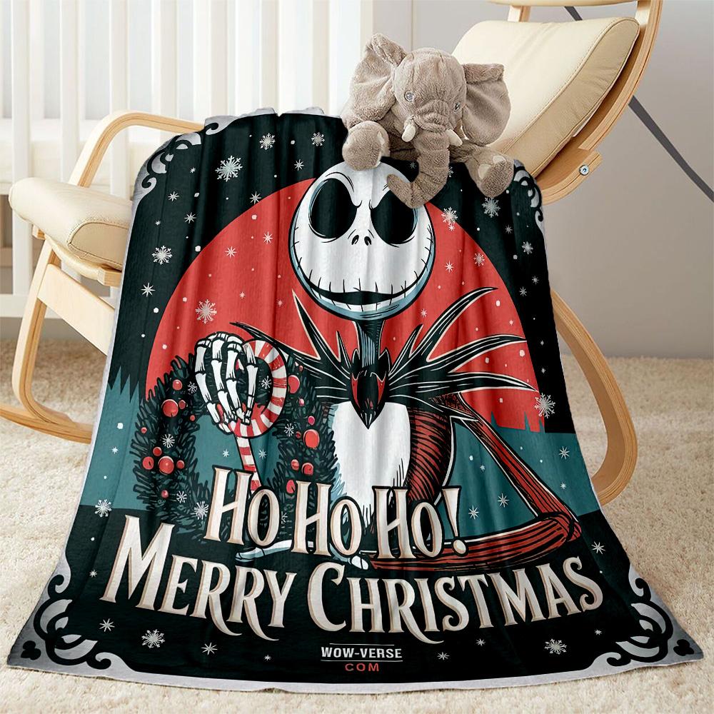 Christmas Nightmare Blanket Soft & Cozy Great for Picnics Bedding Bed All-Season Use Modern Style Unique Gift for Family and Friends Camping