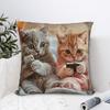 Christmas Kittens (7) Pillow Case  Soft Pillow Cover For Couch Sofa Bedroom Fashion Pillowcases