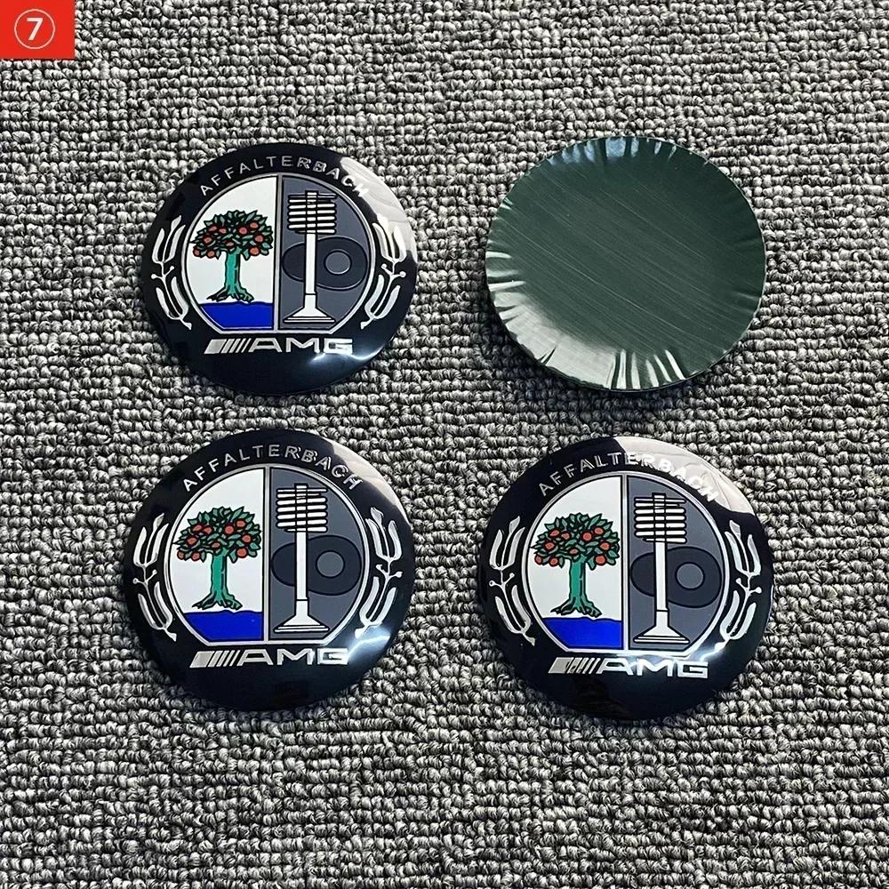 Pro Mercedes Benz 4ks 3D 56mm 65mm 75mm Pro Mercedes Benz Znak auta Krytky středů kol Odznaky kryty nálepka Obtisky Styling a
