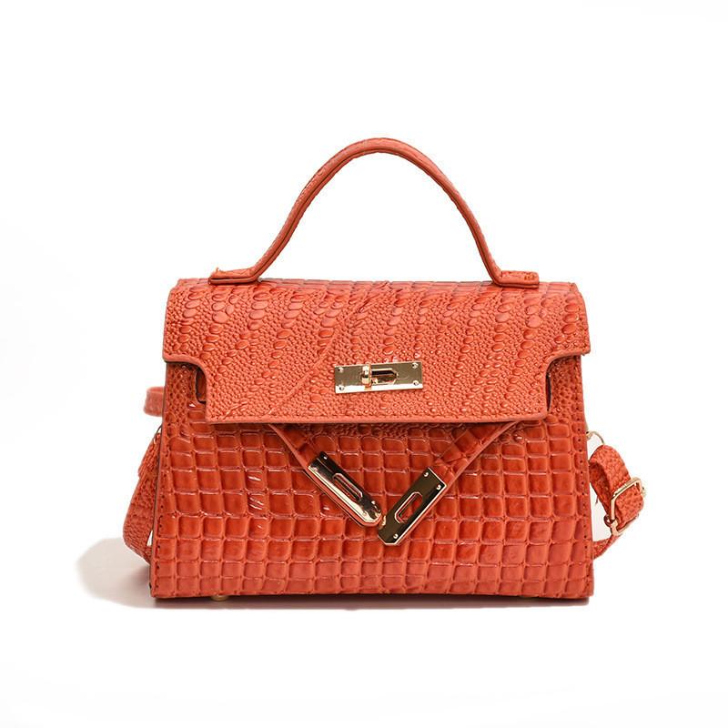 Stylish Pu Leather Handbag Trendy Street Style 2024 Summer Small Crossbody Bag