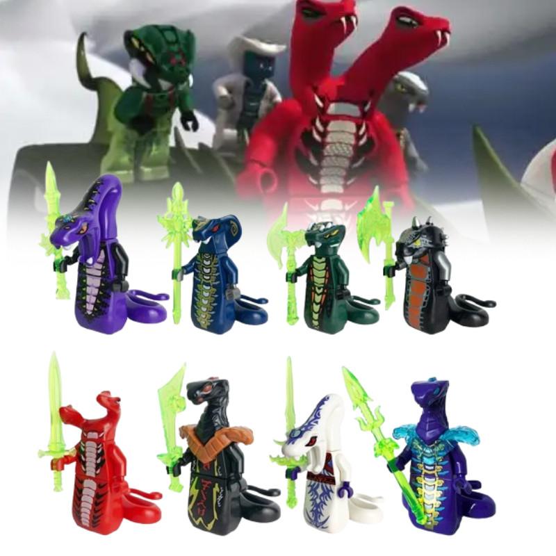 Snake Ninjago Building Blocks With Weapon Educational Model Kids Birthday Gifts
