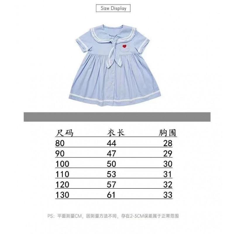 Baby Girls Dress School Style A-Line Princess Kids Casual Party Wear